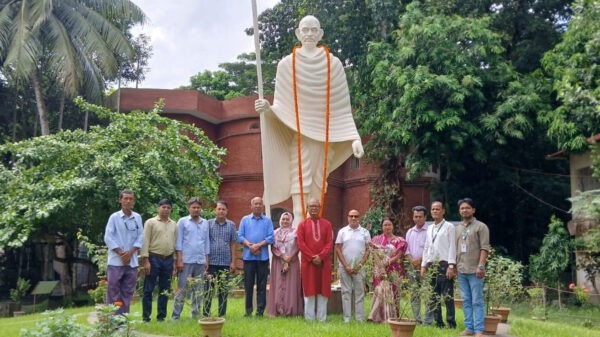 জয়াগে মহাত্মা গান্ধীর ১৫৬ তম জন্মদিন ও অহিংসা দিবস পালিত