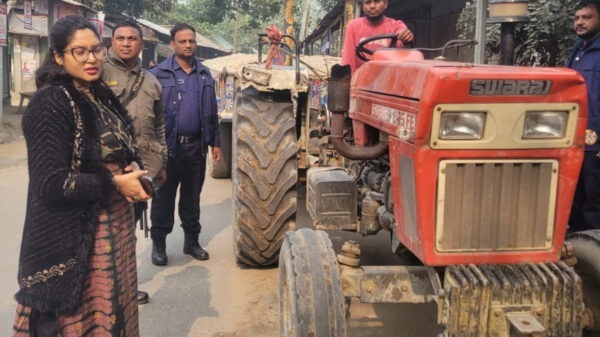 কিশোরগঞ্জে বালু পাচারকারীর ১৫দিনের কারাদন্ড